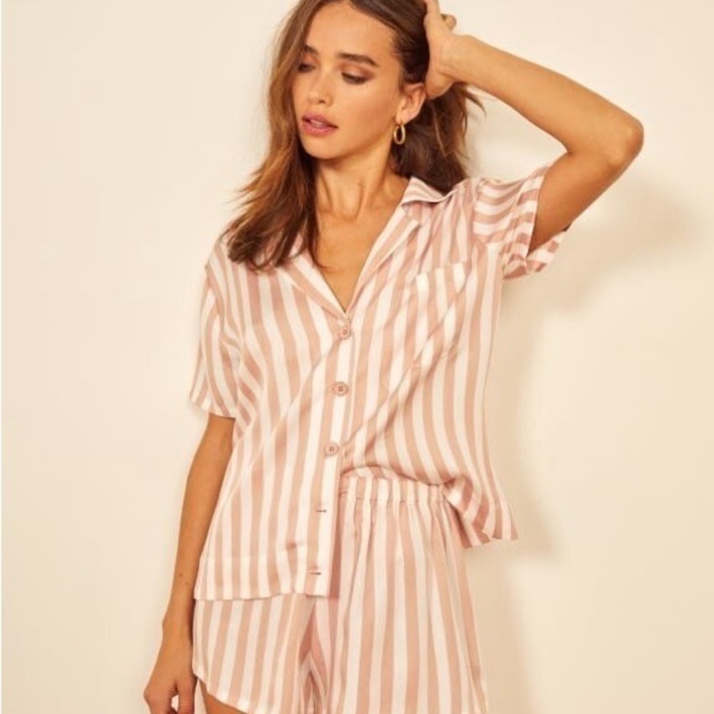 REFORMATION Cameron Pajama Top